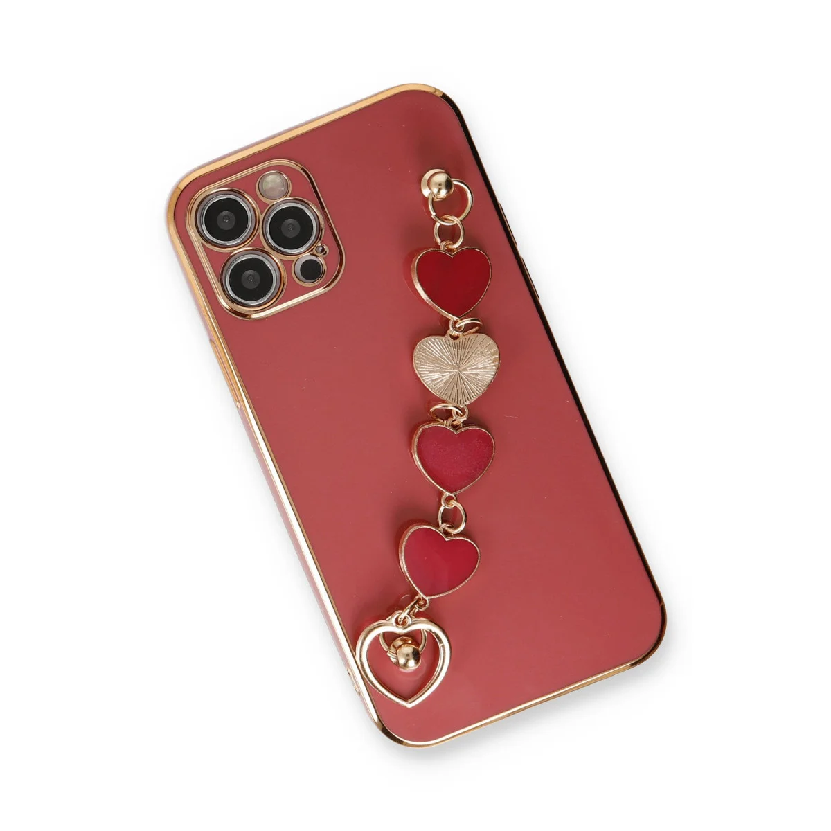 iPhone 12 Pro Kılıf Esila Silikon - Kırmızı