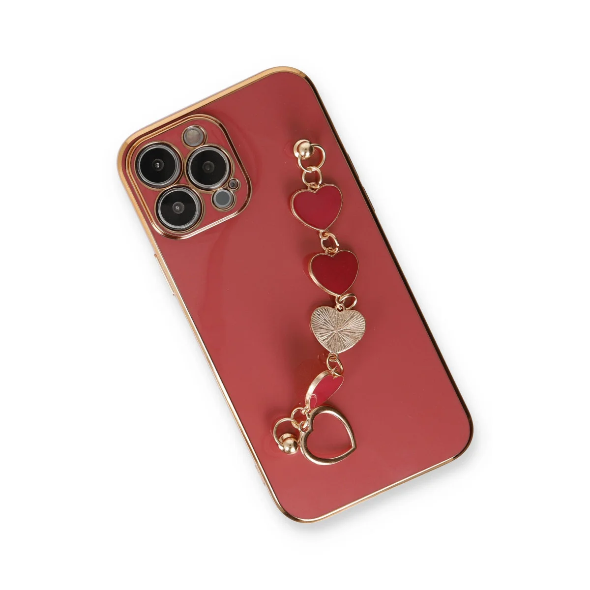 iPhone 13 Pro Kılıf Esila Silikon - Kırmızı
