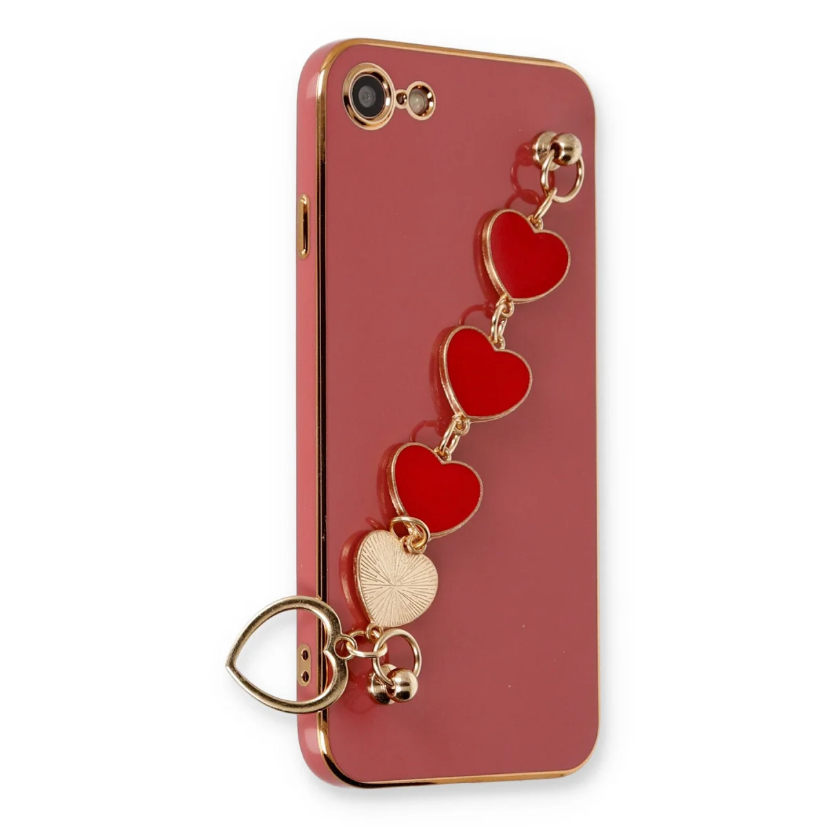 iPhone 7 Kılıf Esila Silikon - Kırmızı
