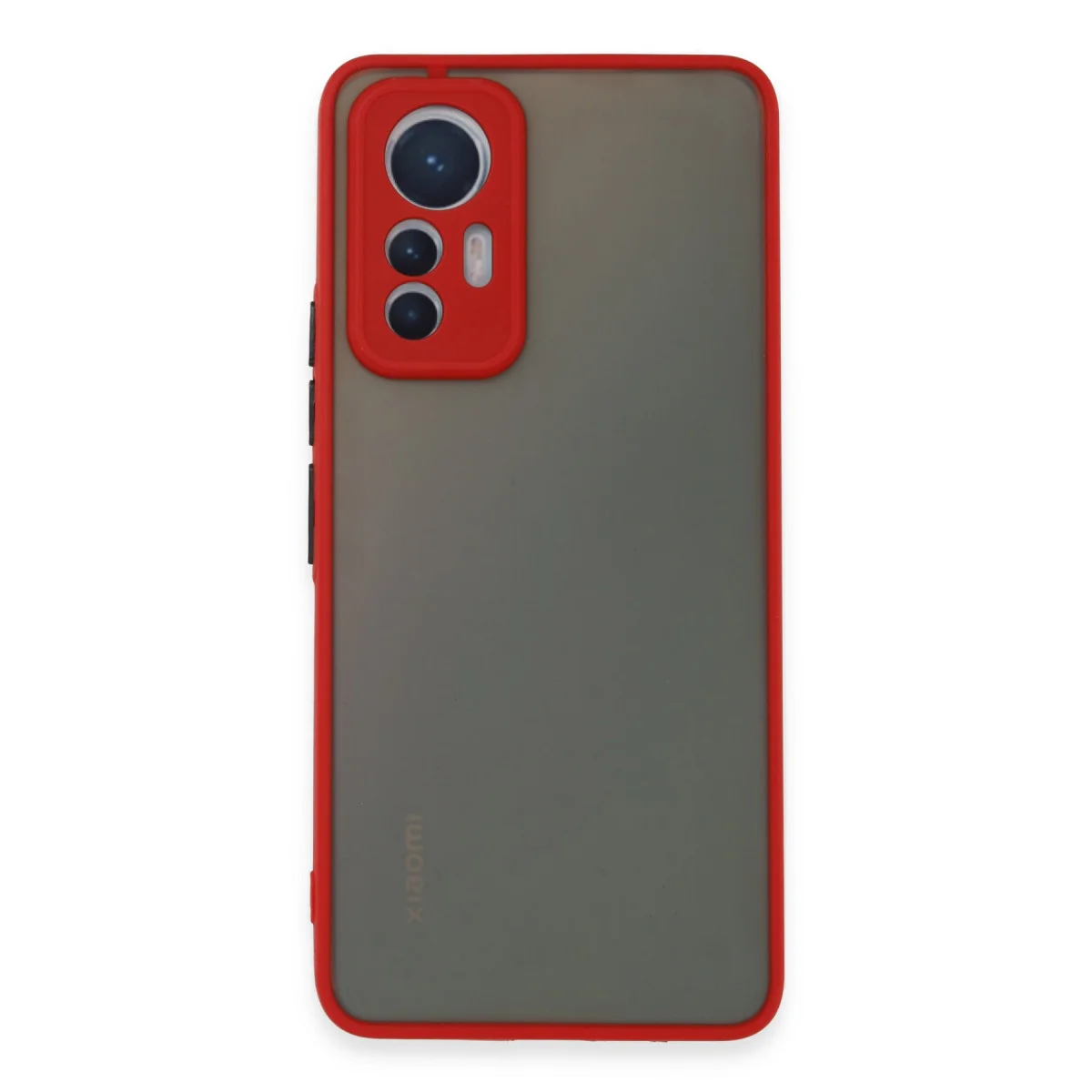 Mi 12 Lite Kılıf Montreal Silikon Kapak - Kırmızı