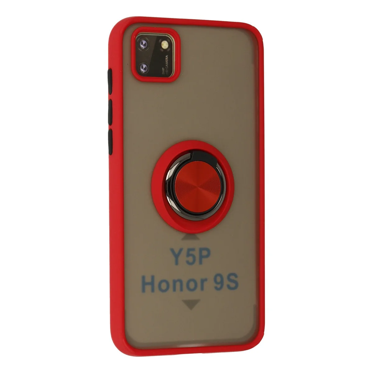 Y5P Kılıf Montreal Yüzüklü Silikon Kapak - Kırmızı