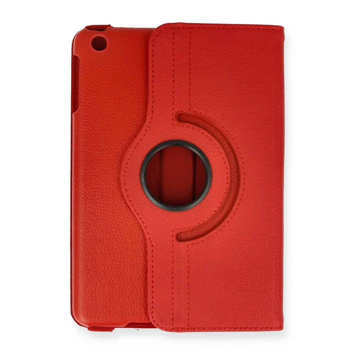 iPad Mini 1 Kılıf 360 Tablet Deri Kılıf - Kırmızı