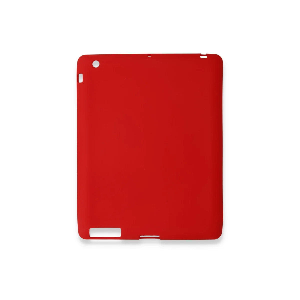 iPad 4 9.7 Kılıf Evo Tablet Silikon - Kırmızı