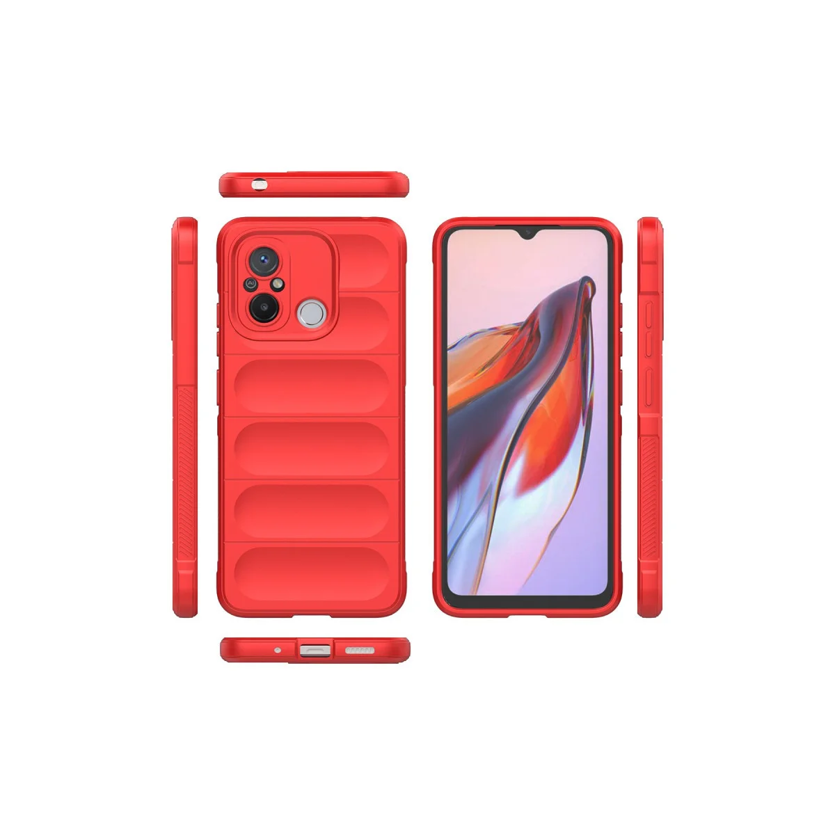 Redmi 12C Kılıf Optimum Silikon - Kırmızı