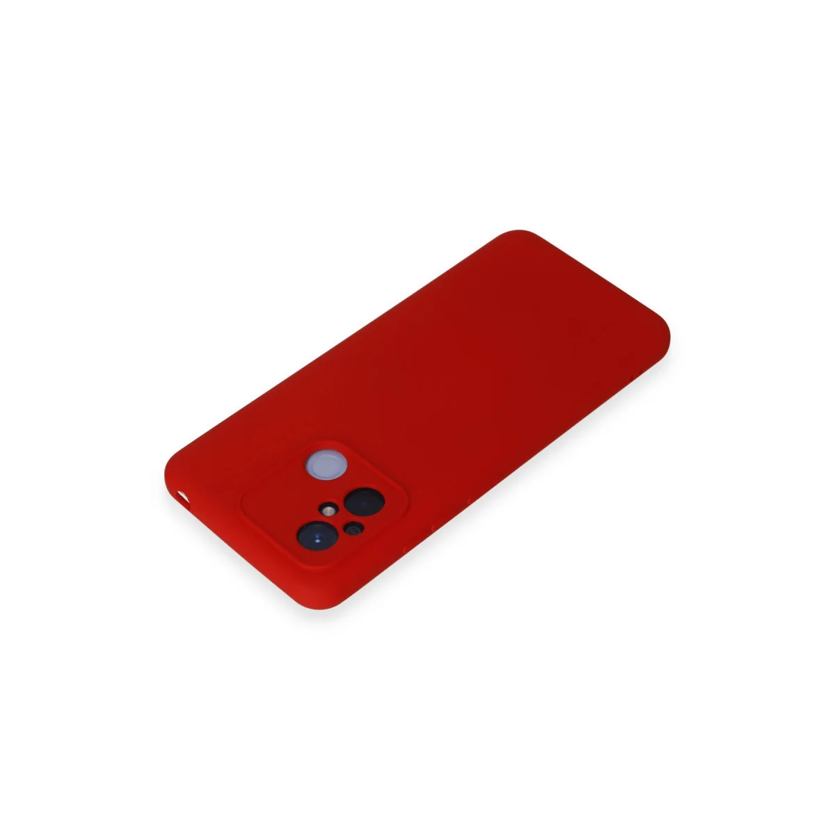 Redmi 12C Kılıf Nano içi Kadife Silikon - Kırmızı