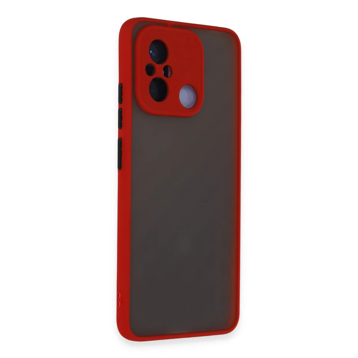 Redmi 12C Kılıf Montreal Silikon Kapak - Kırmızı