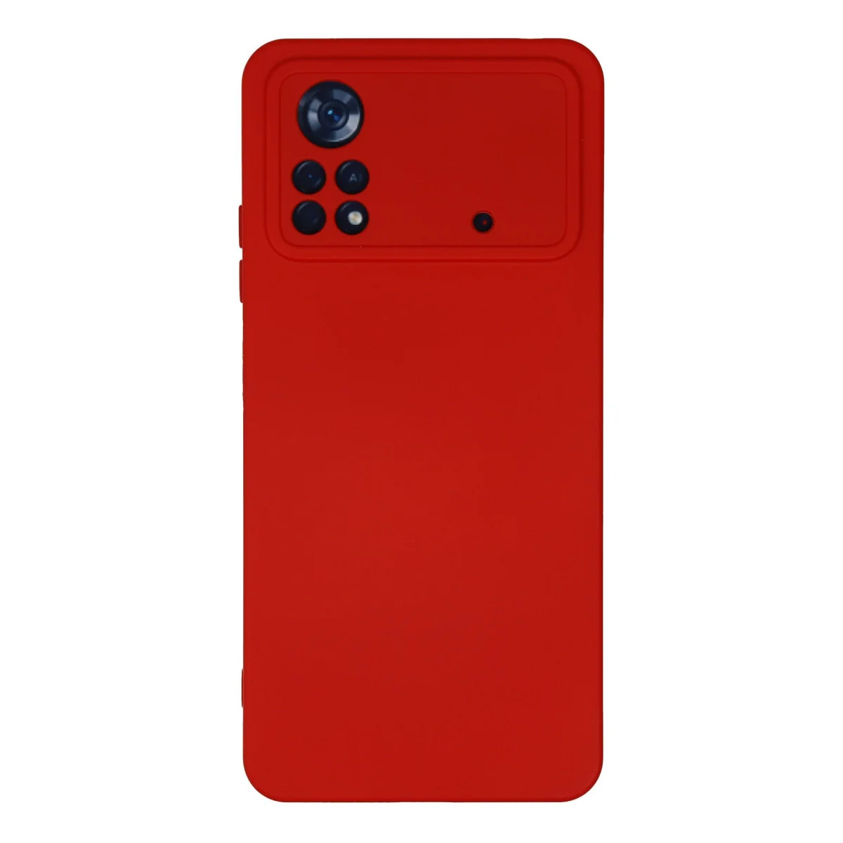 Poco X4 Pro 5G Kılıf Nano içi Kadife Silikon - Kırmızı