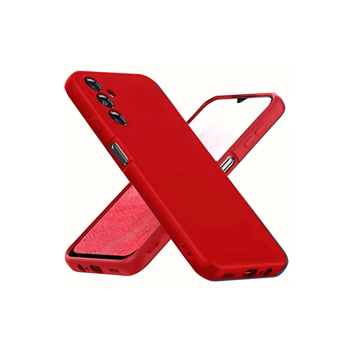 Galaxy A34 5G Kılıf First Silikon - Kırmızı