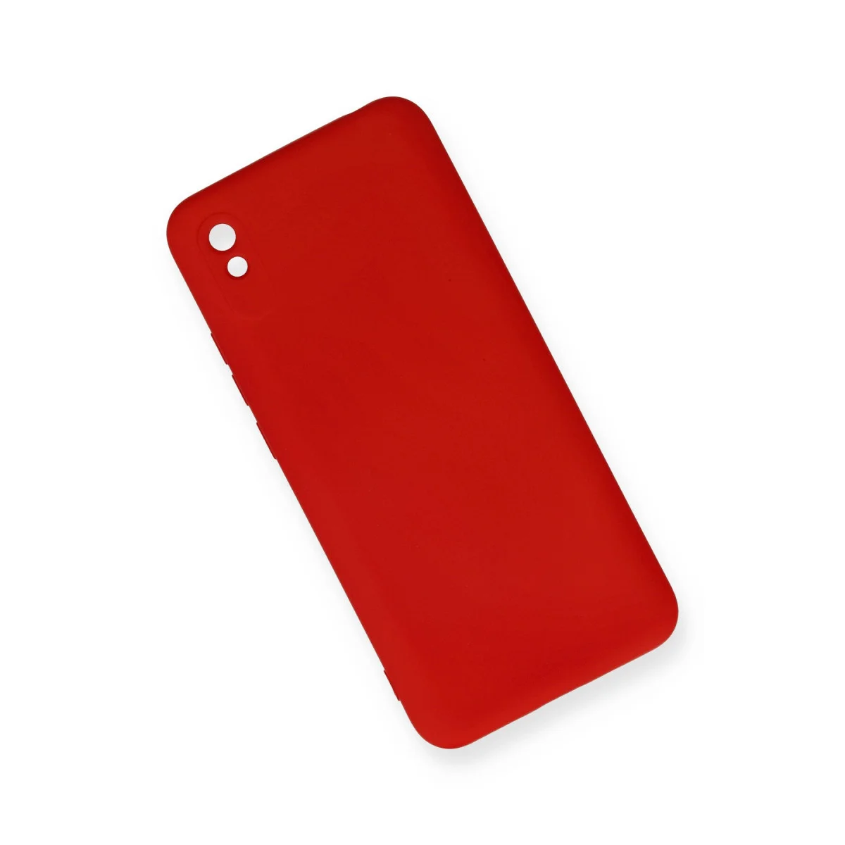 Redmi 9A Kılıf Nano içi Kadife Silikon - Kırmızı