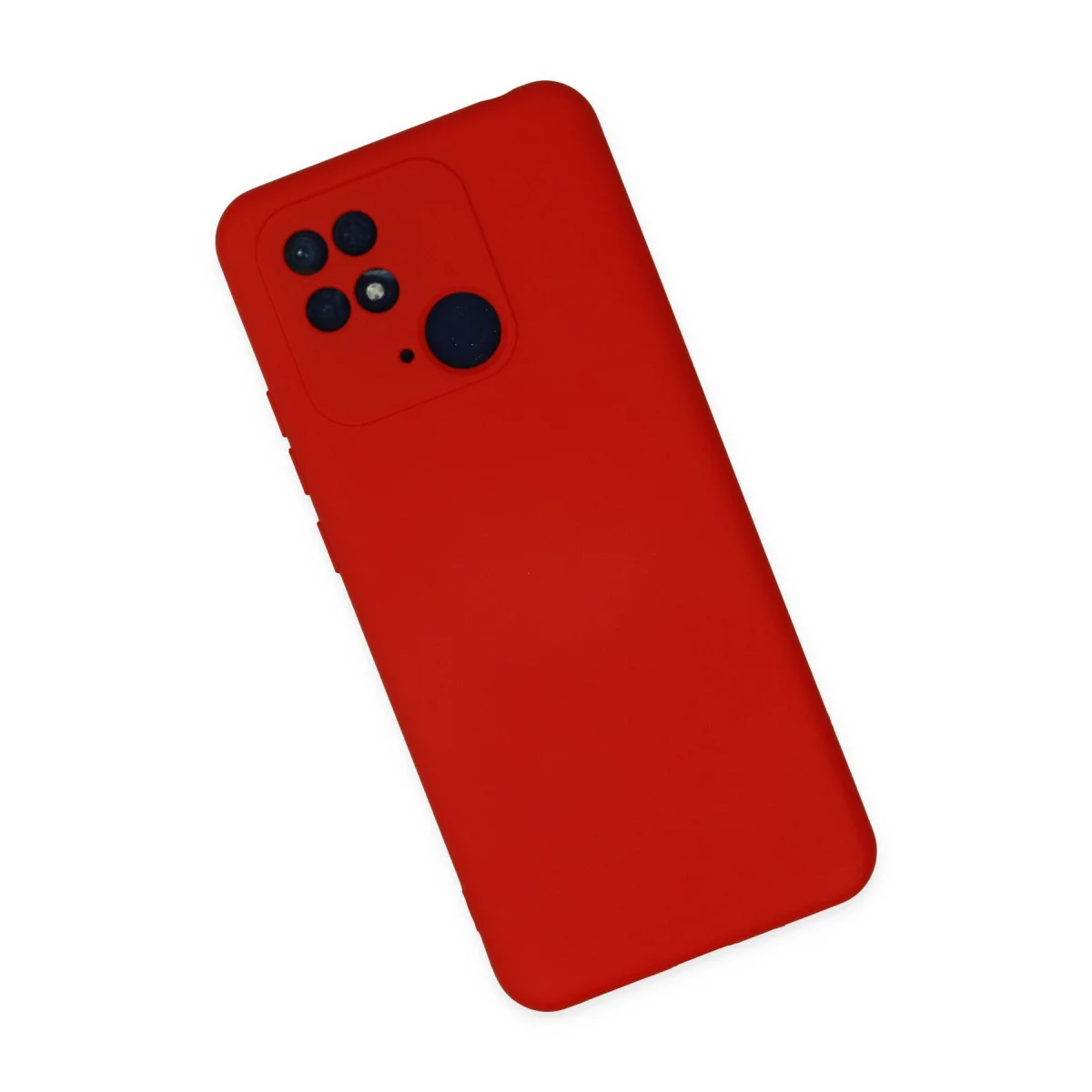 Redmi 10C Kılıf Nano içi Kadife Silikon - Kırmızı