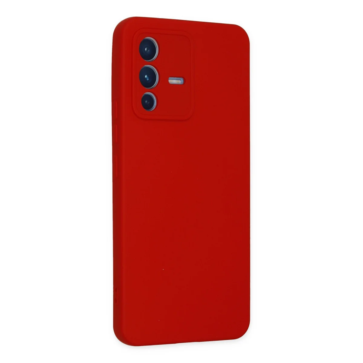 V23 5G Kılıf Nano içi Kadife Silikon - Kırmızı