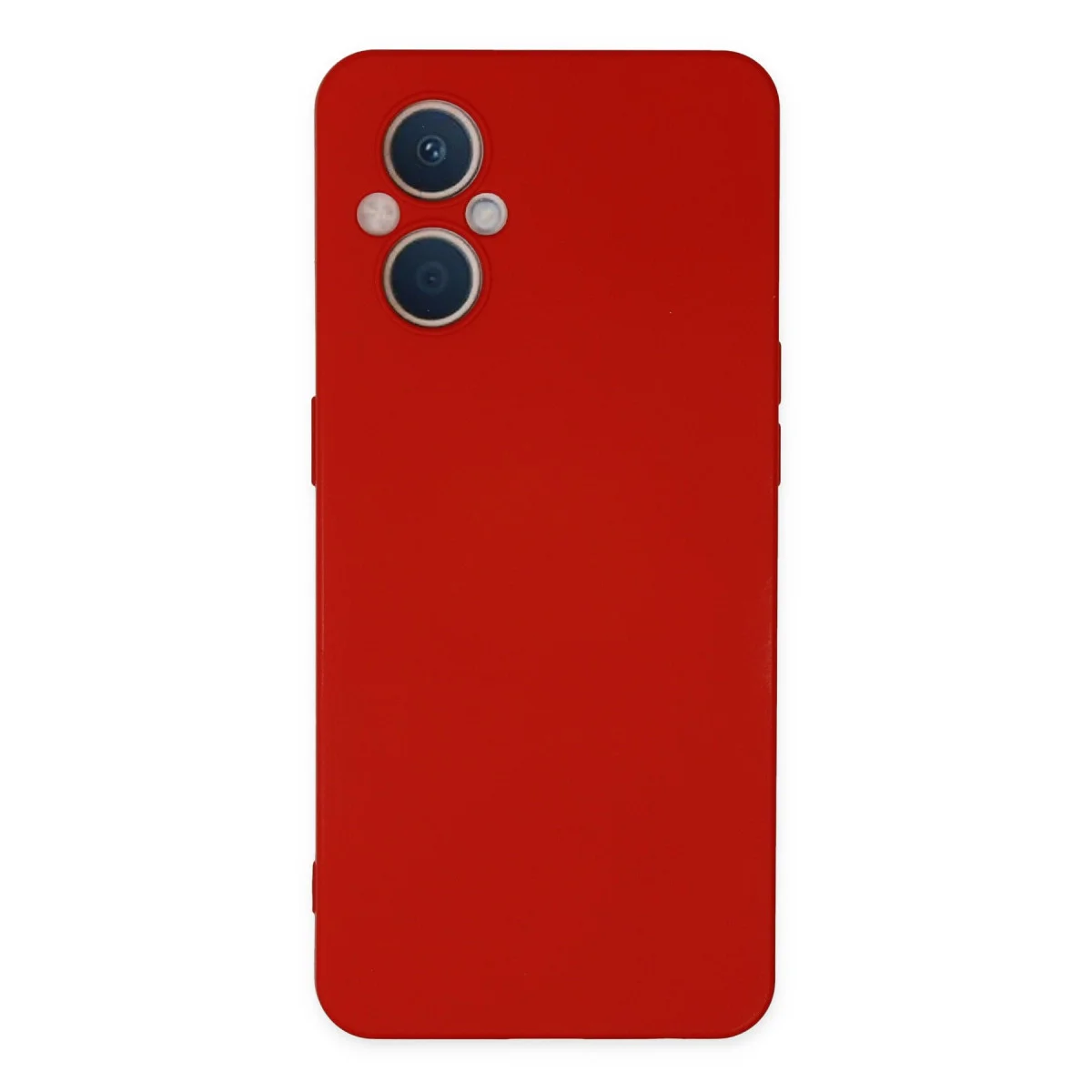 Reno 7 Lite Kılıf Nano içi Kadife Silikon - Kırmızı