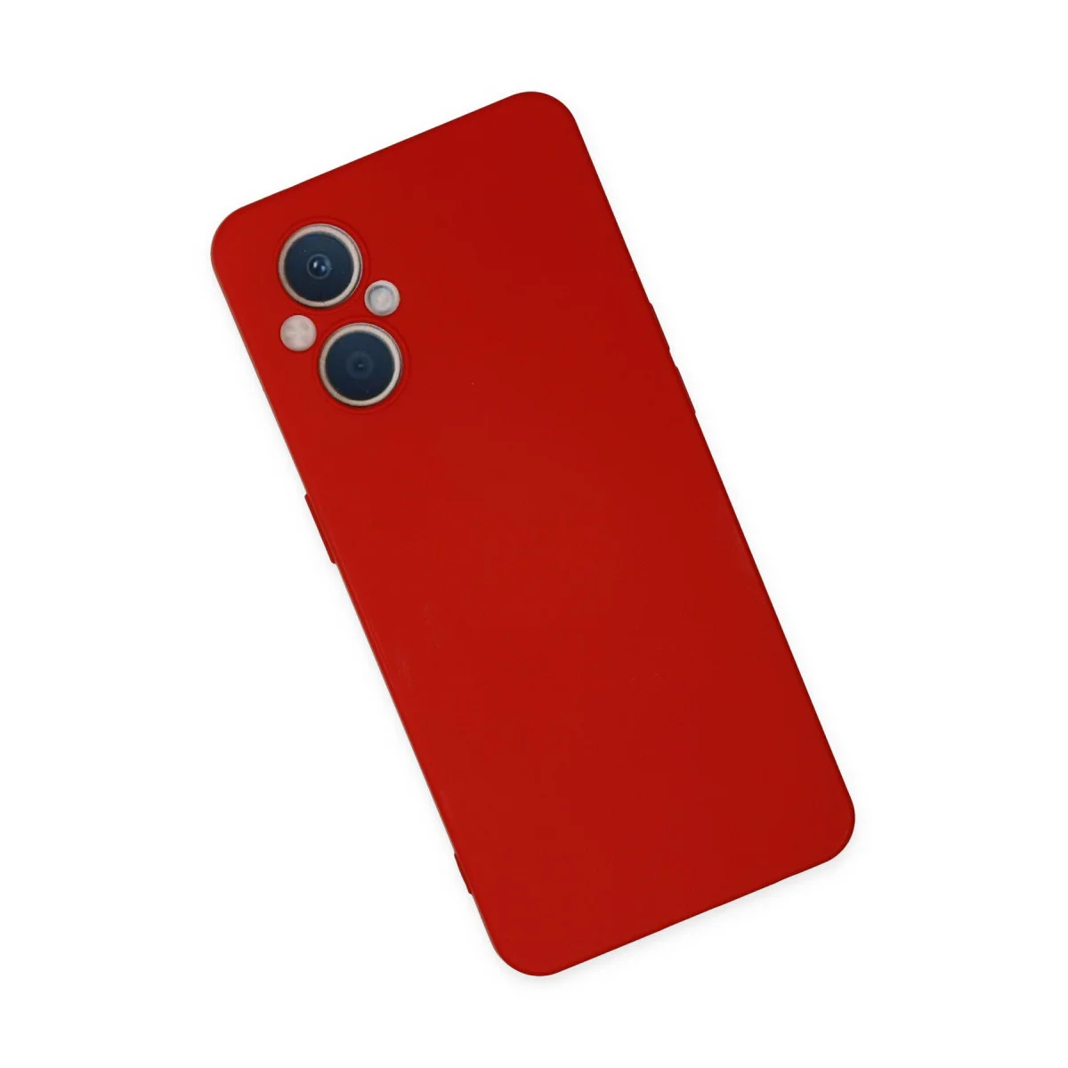Reno 7 Lite Kılıf Nano içi Kadife Silikon - Kırmızı