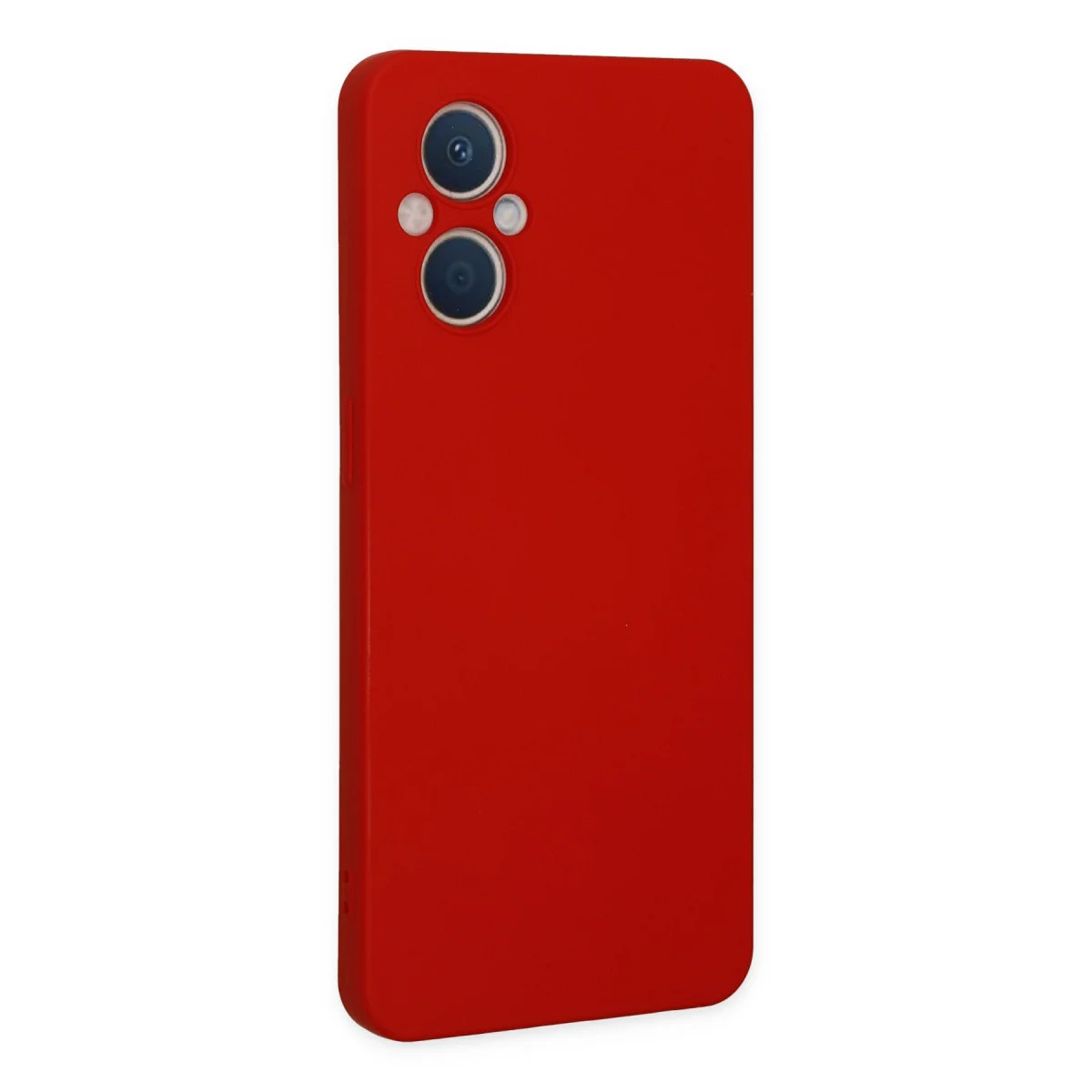 Reno 7 Lite Kılıf Nano içi Kadife Silikon - Kırmızı