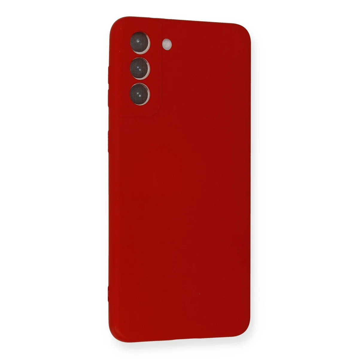 Galaxy S21 Plus Kılıf Nano içi Kadife Silikon - Kırmızı