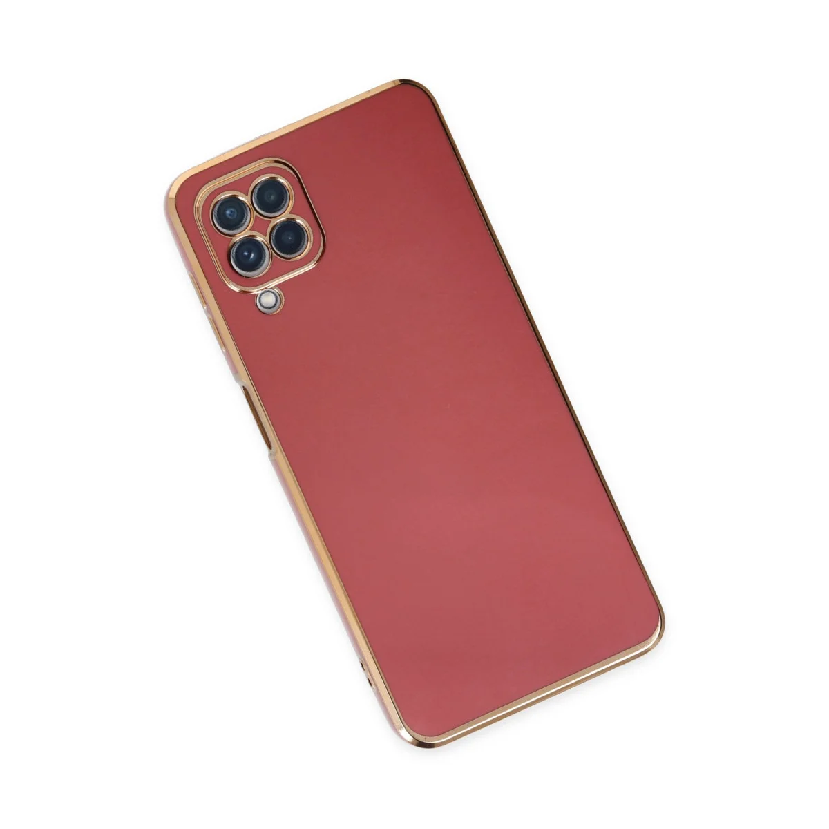 Galaxy A22 Kılıf Volet Silikon - Kırmızı