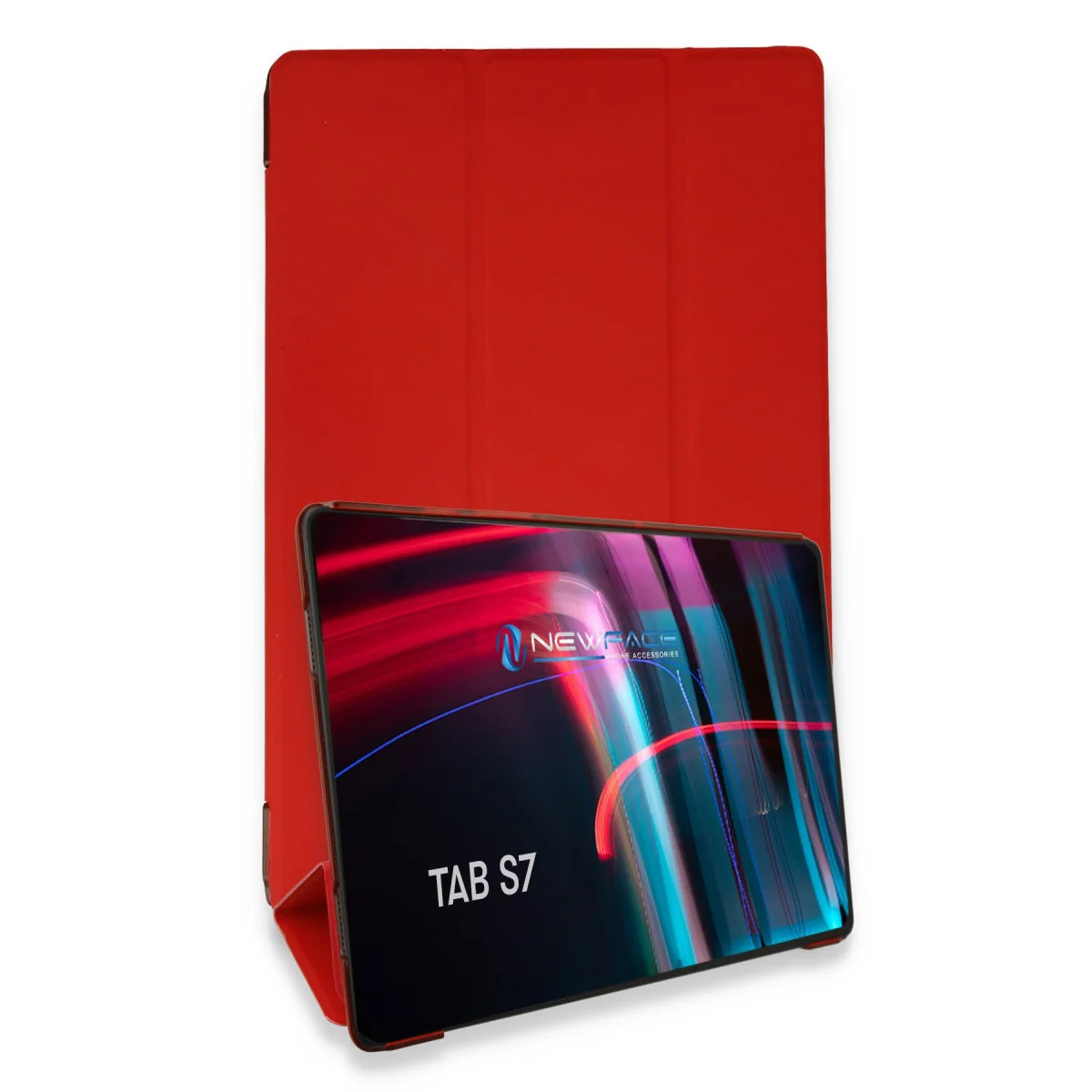 Galaxy T870 Tab S7 11 Kılıf Tablet Smart Kılıf - Kırmızı