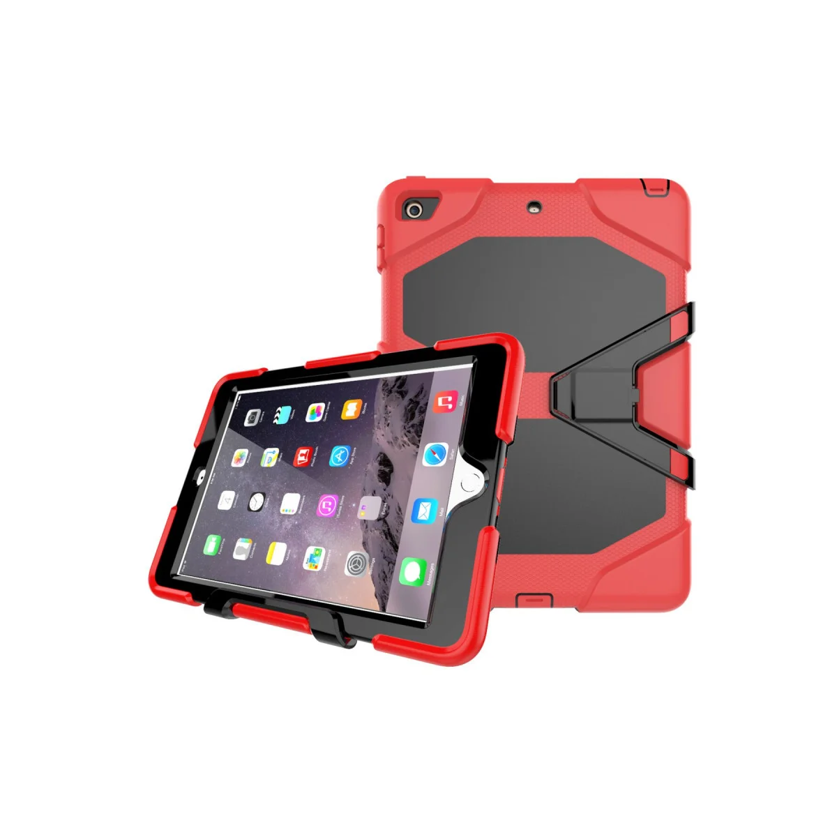 iPad 5 Air 9.7 Kılıf Griffin Tablet Kapak - Kırmızı