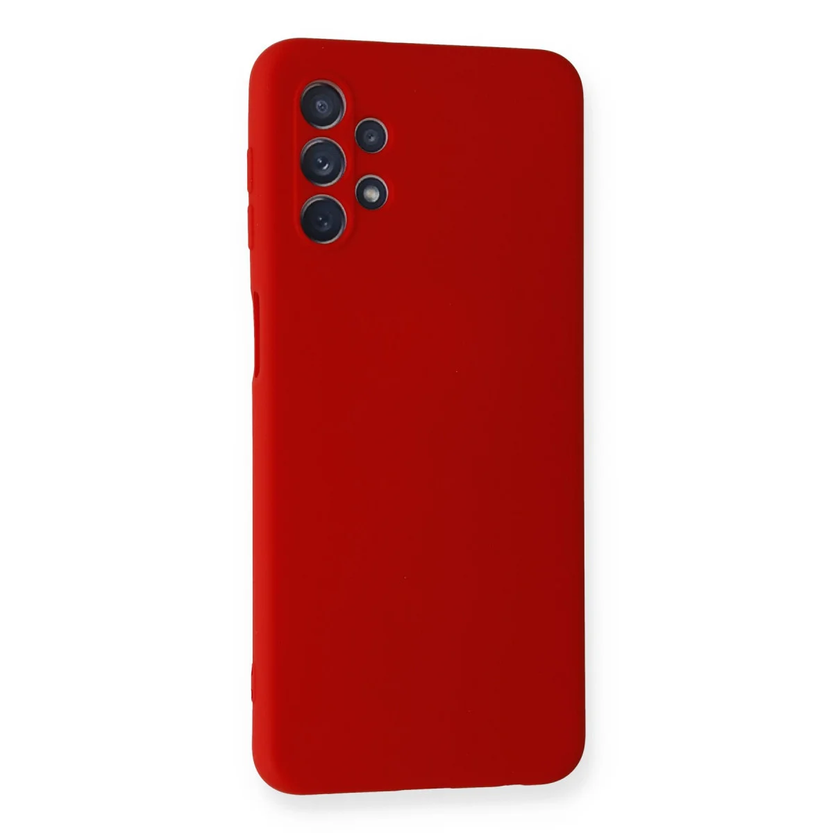 Galaxy A52 Kılıf Nano içi Kadife Silikon - Kırmızı