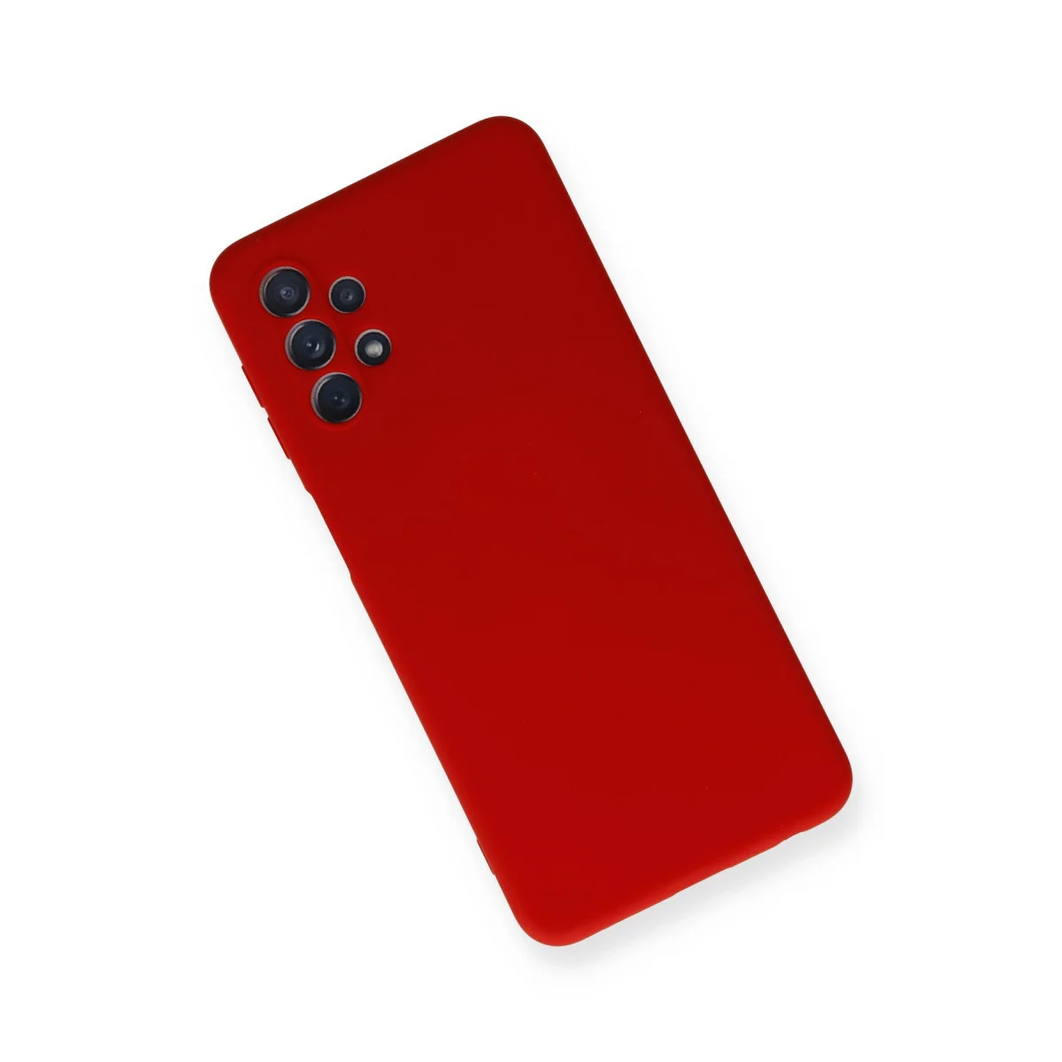 Galaxy A52 Kılıf Nano içi Kadife Silikon - Kırmızı