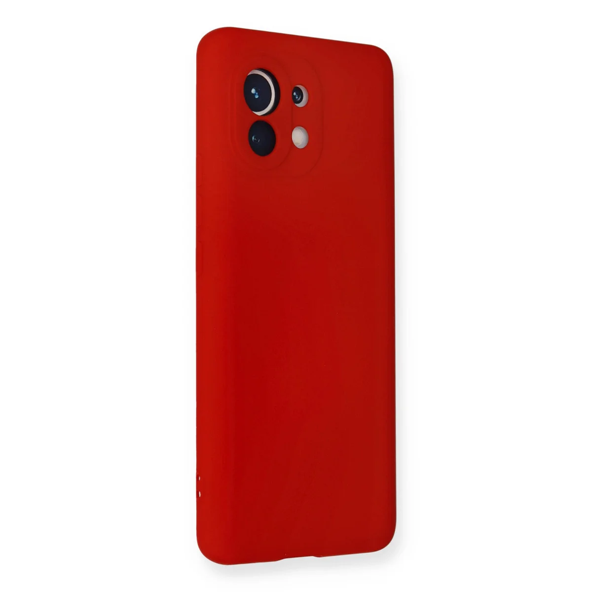 Mi 11 Kılıf Nano içi Kadife Silikon - Kırmızı
