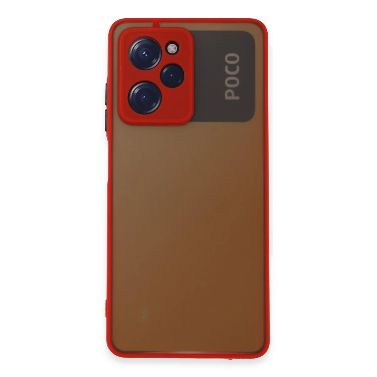 Poco X5 Pro 5G Kılıf Montreal Silikon Kapak - Kırmızı