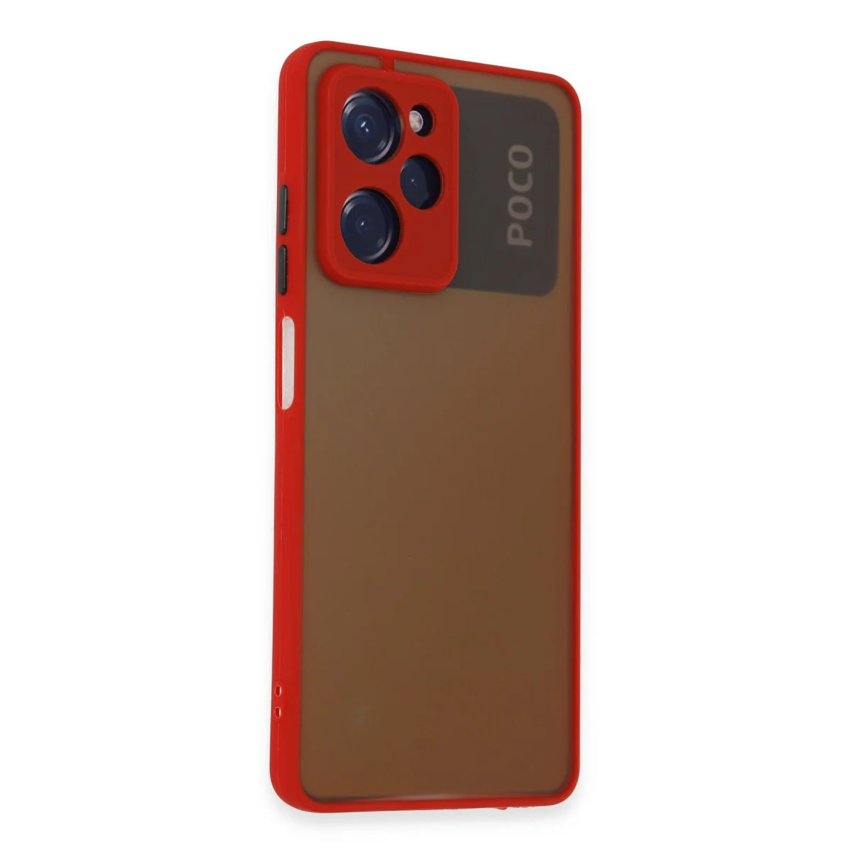 Poco X5 Pro 5G Kılıf Montreal Silikon Kapak - Kırmızı