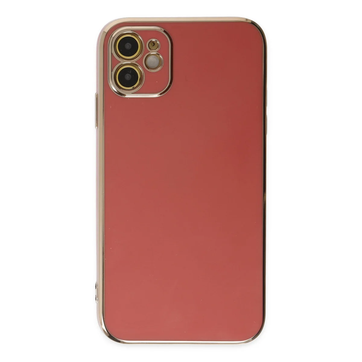 iPhone 12 Kılıf Volet Silikon - Kırmızı