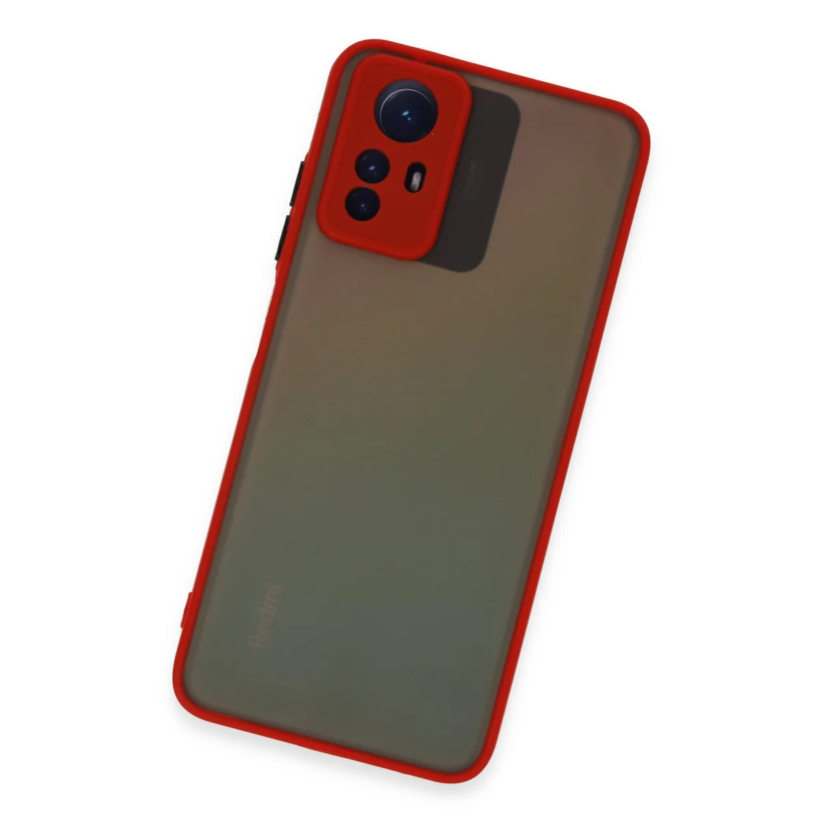 Redmi Note 12S Kılıf Montreal Silikon Kapak - Kırmızı