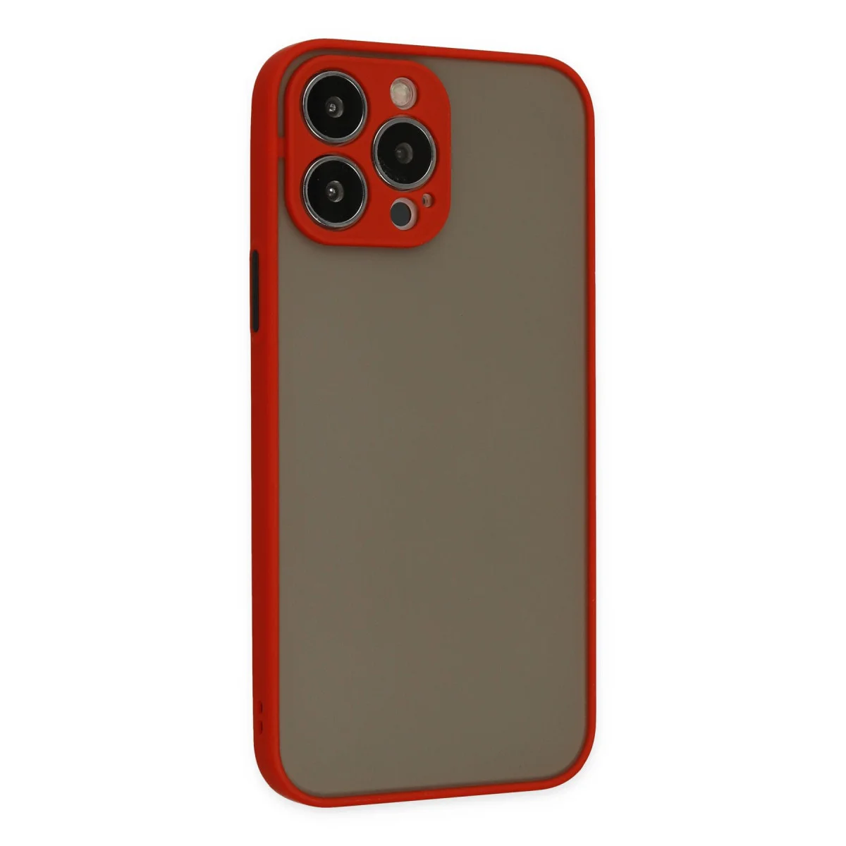 iPhone 14 Pro Kılıf Montreal Silikon Kapak - Kırmızı