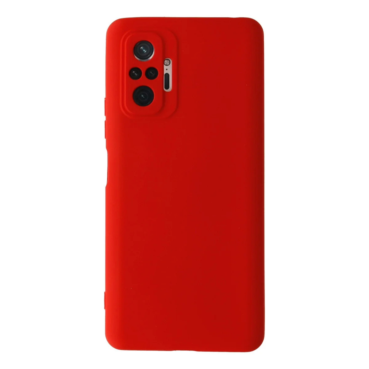 Redmi Note 10 Pro Kılıf Nano içi Kadife Silikon - Kırmızı