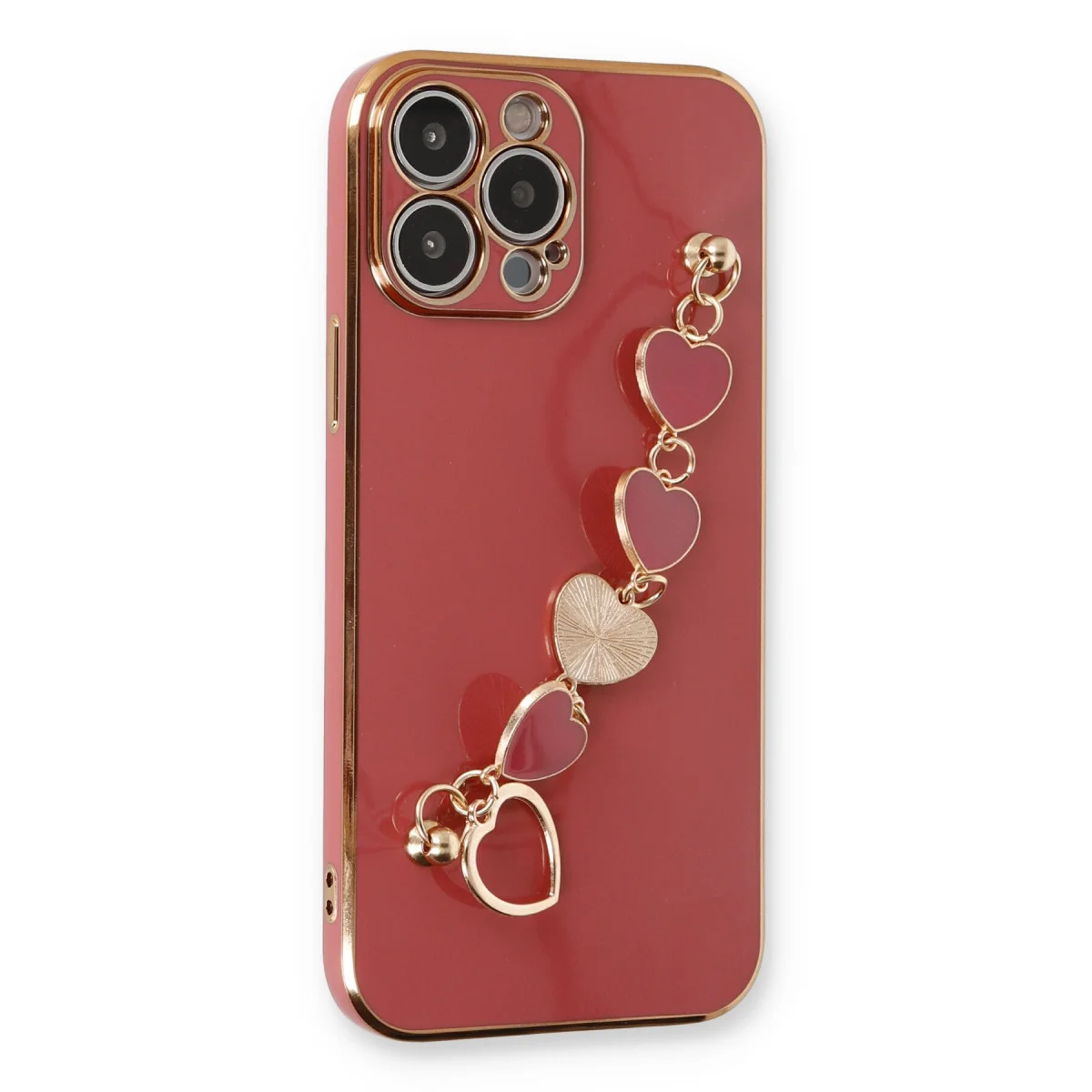 iPhone 14 Pro Kılıf Esila Silikon - Kırmızı