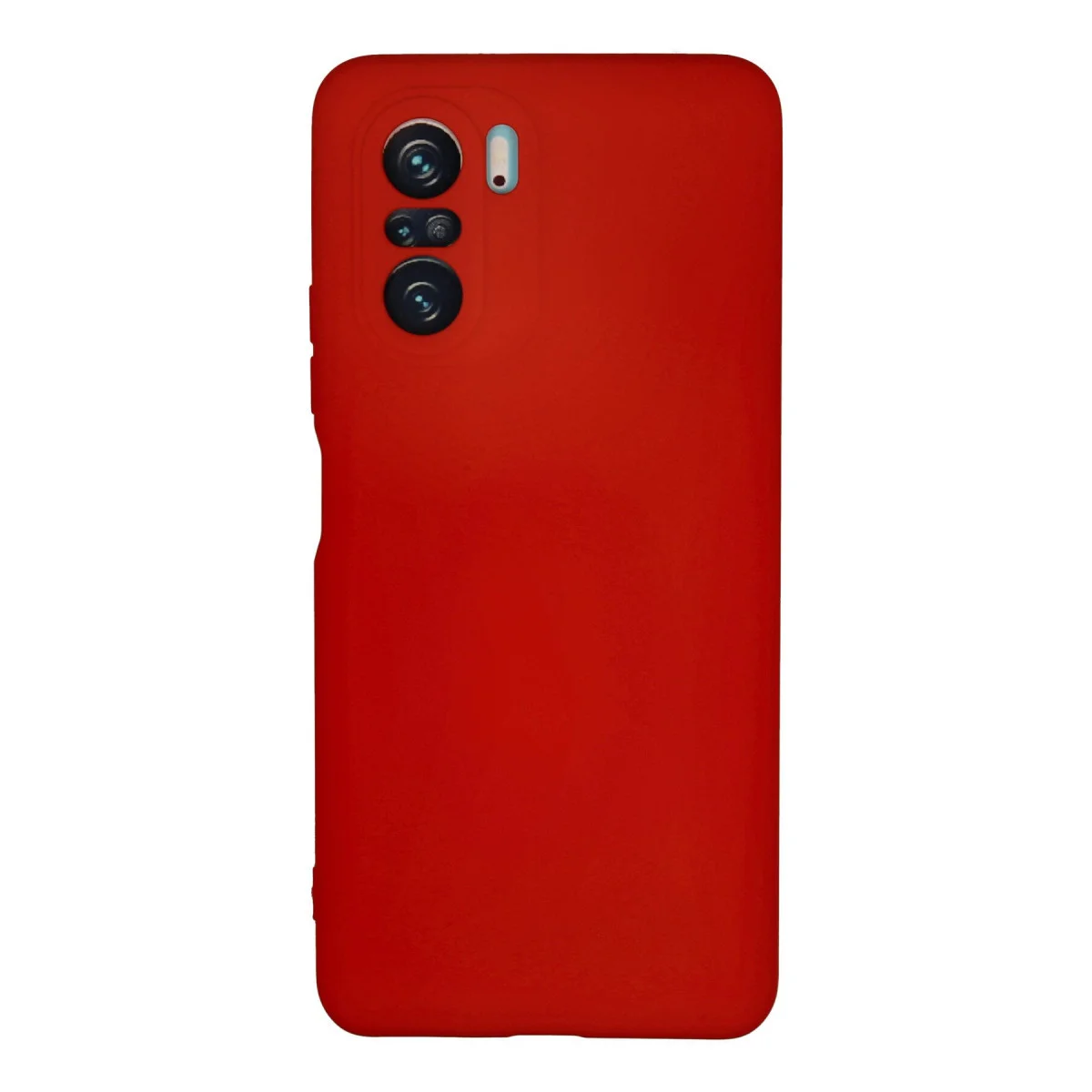 Poco F3 Kılıf Nano içi Kadife Silikon - Kırmızı