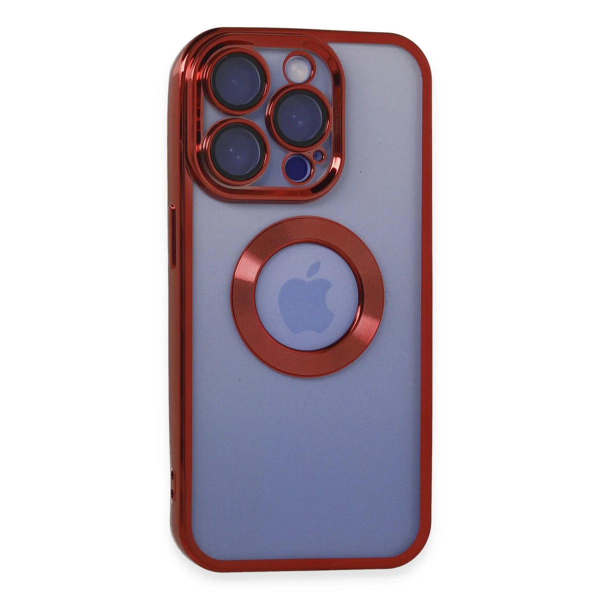 iPhone 15 Pro Max Kılıf Slot Silikon - Kırmızı
