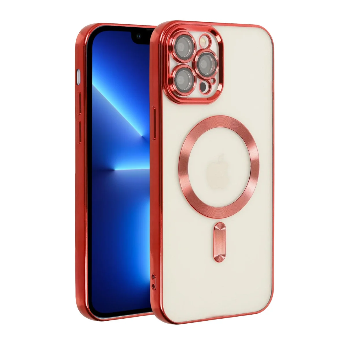 iPhone 13 Pro Kılıf Kross Magneticsafe Kapak - Kırmızı