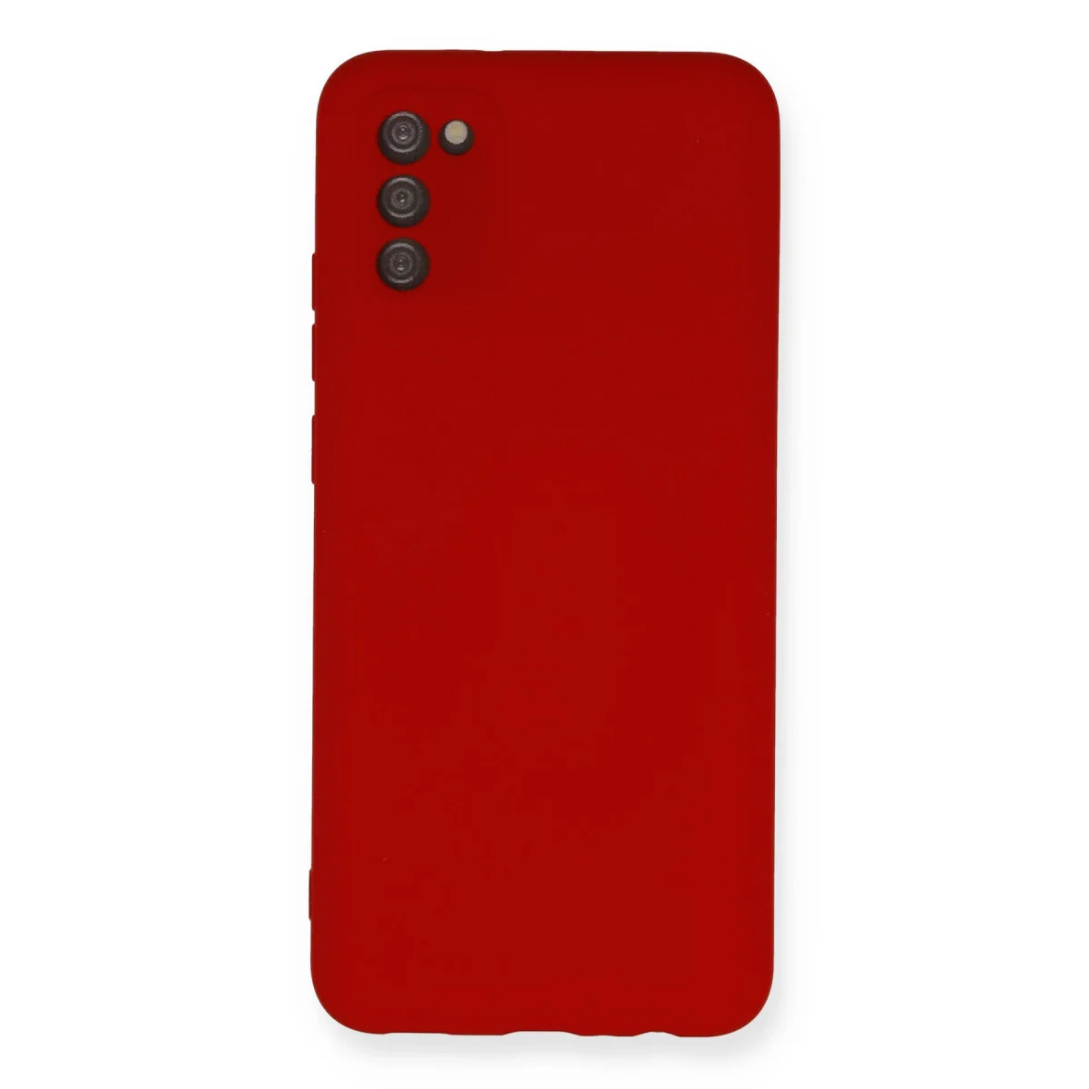 Galaxy A03S Kılıf Nano içi Kadife Silikon - Kırmızı