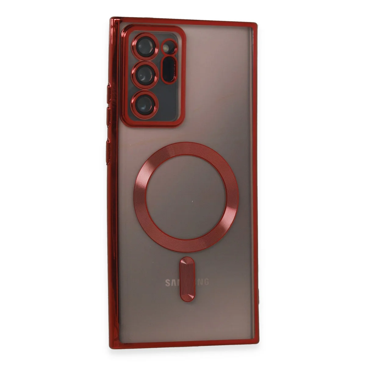 Galaxy Note 20 Ultra Kılıf Kross Magneticsafe Kapak - Kırmızı