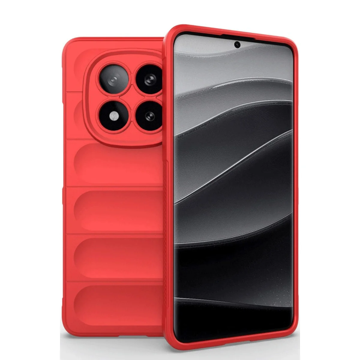 Redmi Note 14 Pro 5G Kılıf Optimum Silikon - Kırmızı