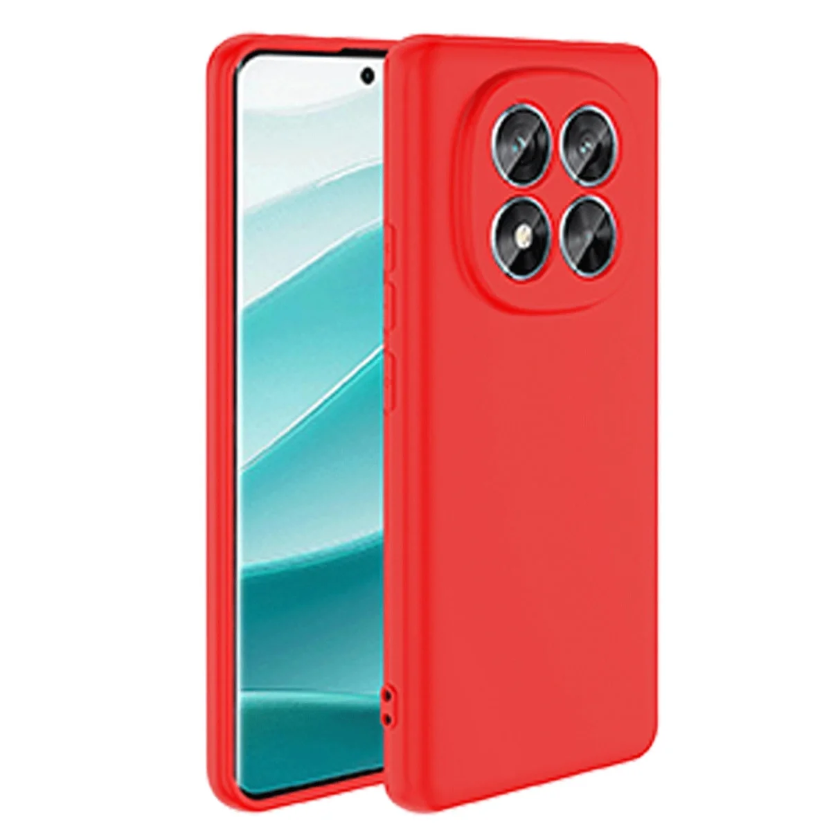 Redmi Note 14 Pro 5G Kılıf Nano içi Kadife Silikon - Kırmızı