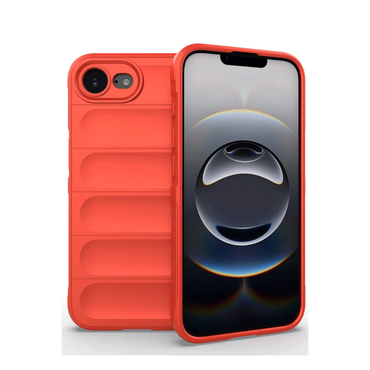 iPhone 16E Kılıf Optimum Silikon - Kırmızı