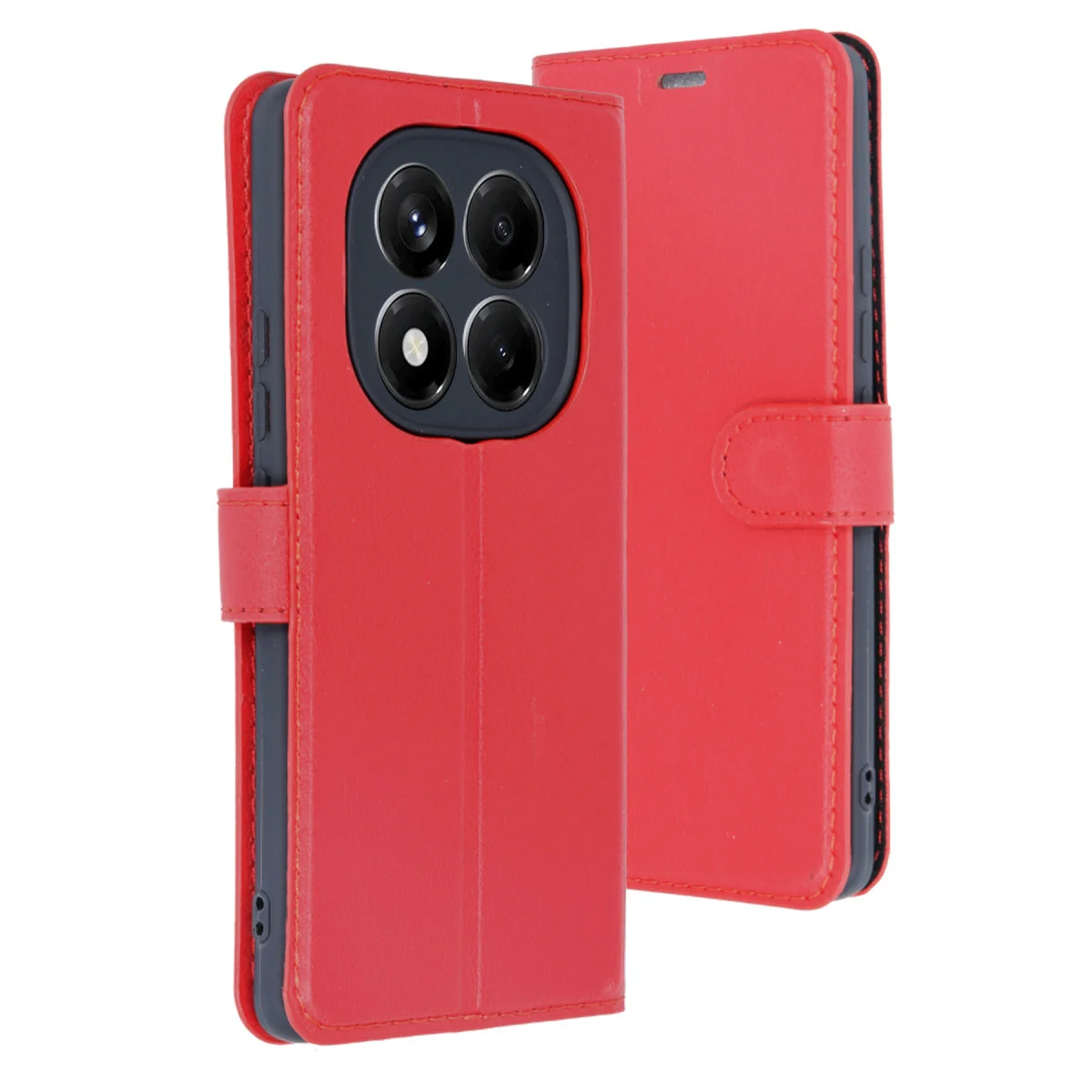 Redmi Note 14 4G Kılıf Trend S Plus Kapaklı Kılıf - Kırmızı