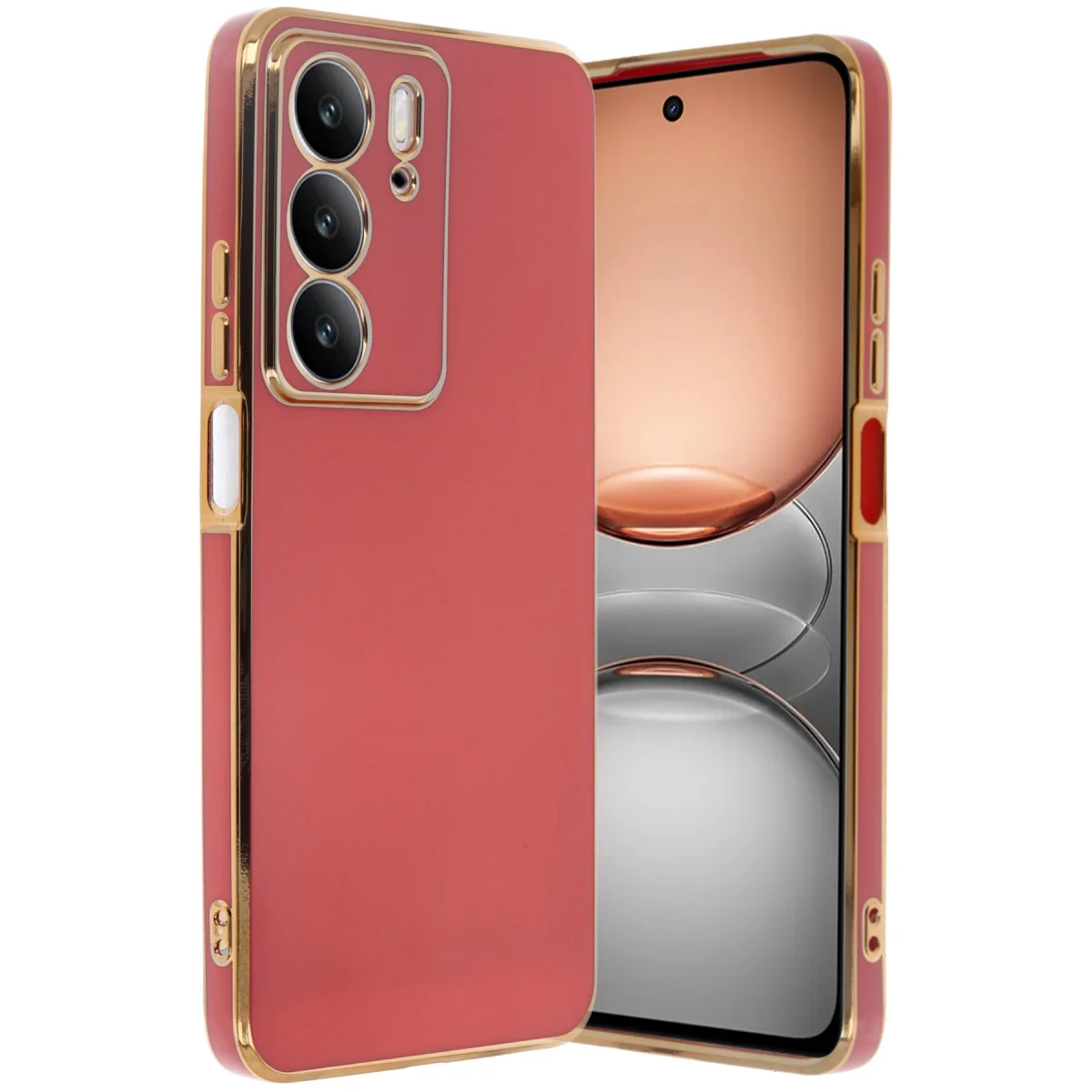 Realme C75 4G Kılıf Volet Silikon - Kırmızı