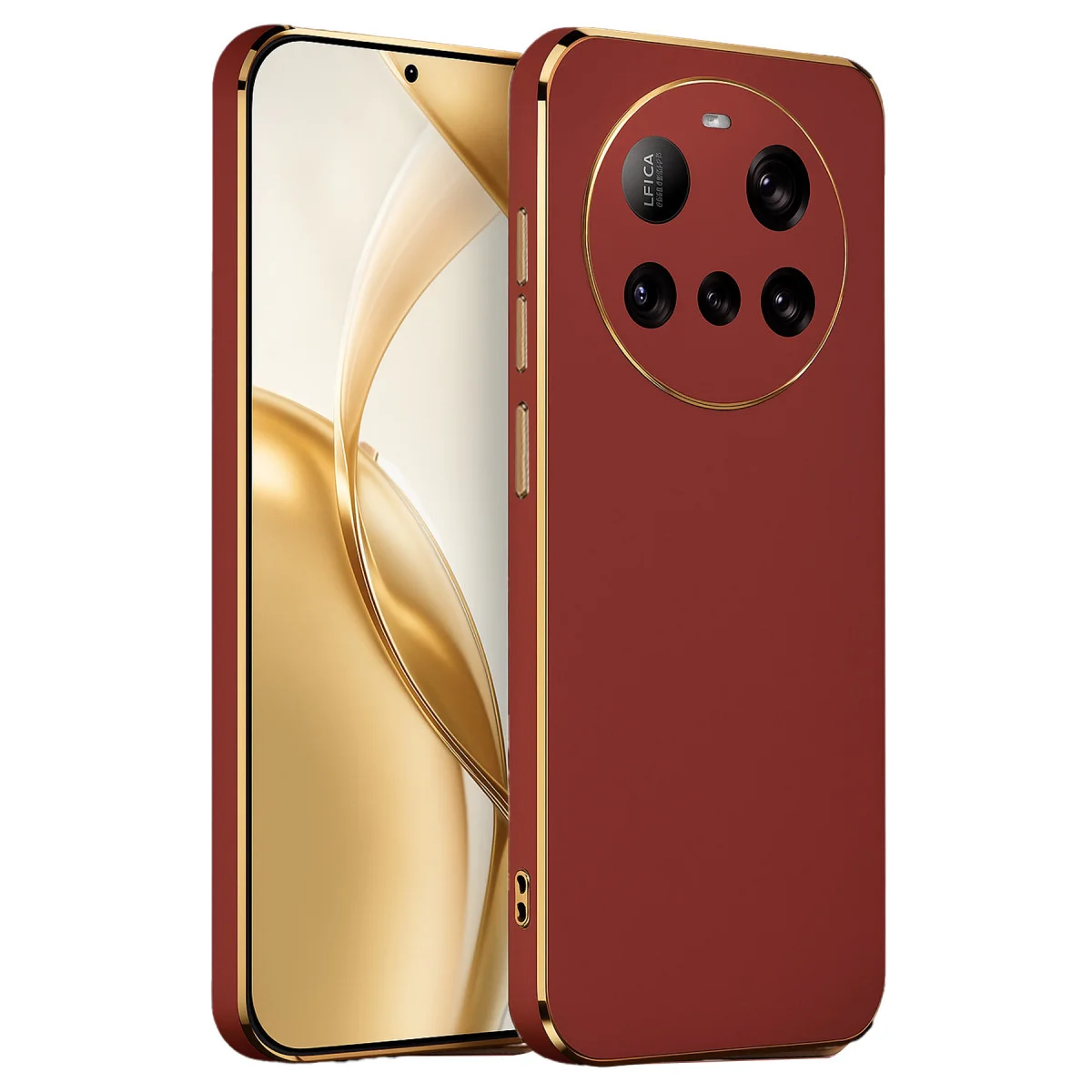 Mi 15 Ultra Kılıf Volet Silikon - Kırmızı