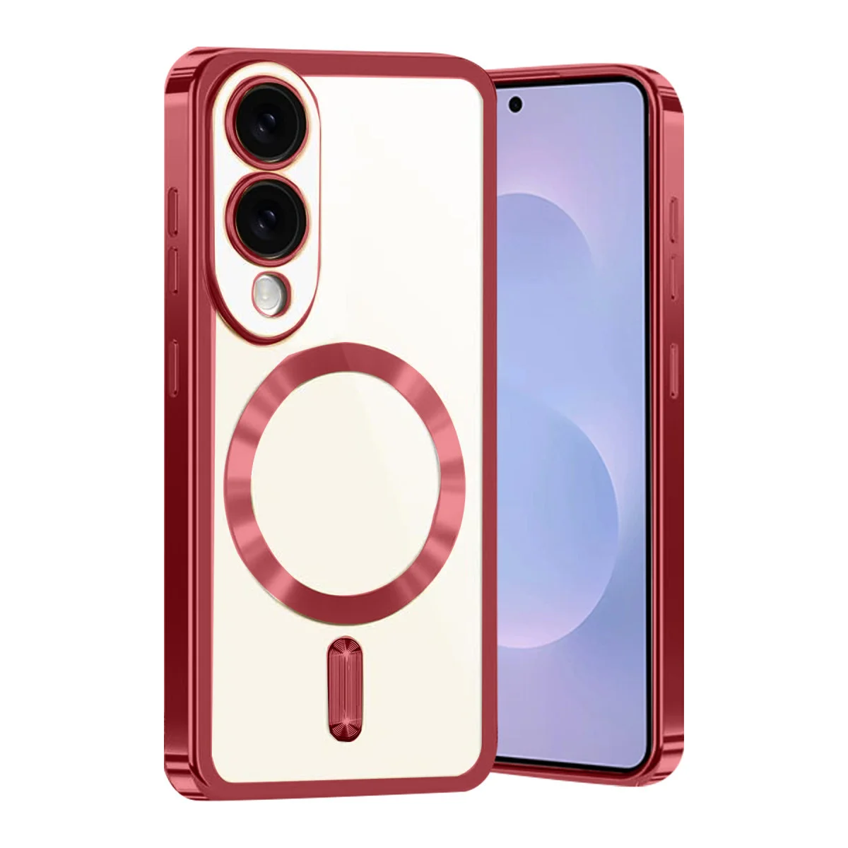 Galaxy S25 Edge Kross Magneticsafe Kapak - Kırmızı