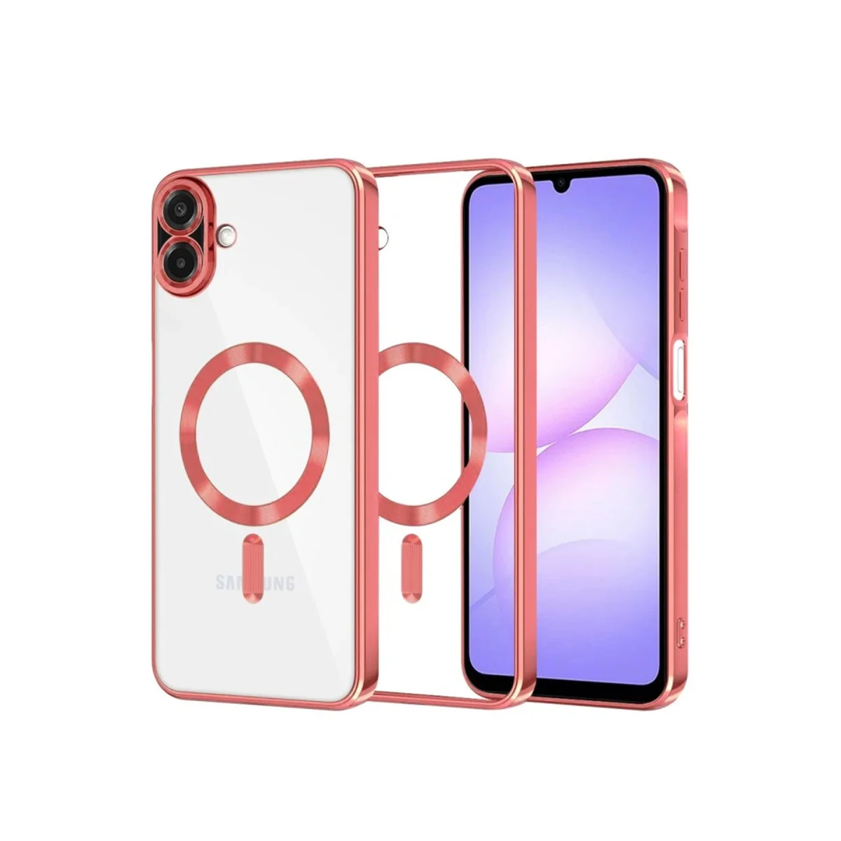 Galaxy A07 4G Kross Magneticsafe Kapak - Kırmızı