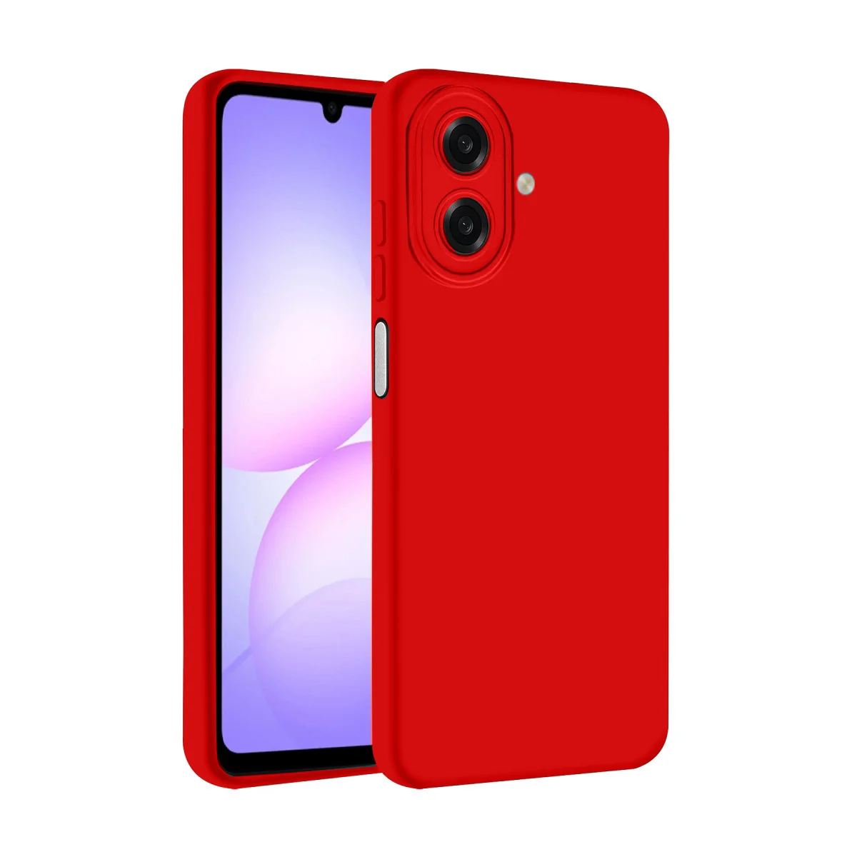 Galaxy A07 4G Nano içi Kadife Silikon - Kırmızı