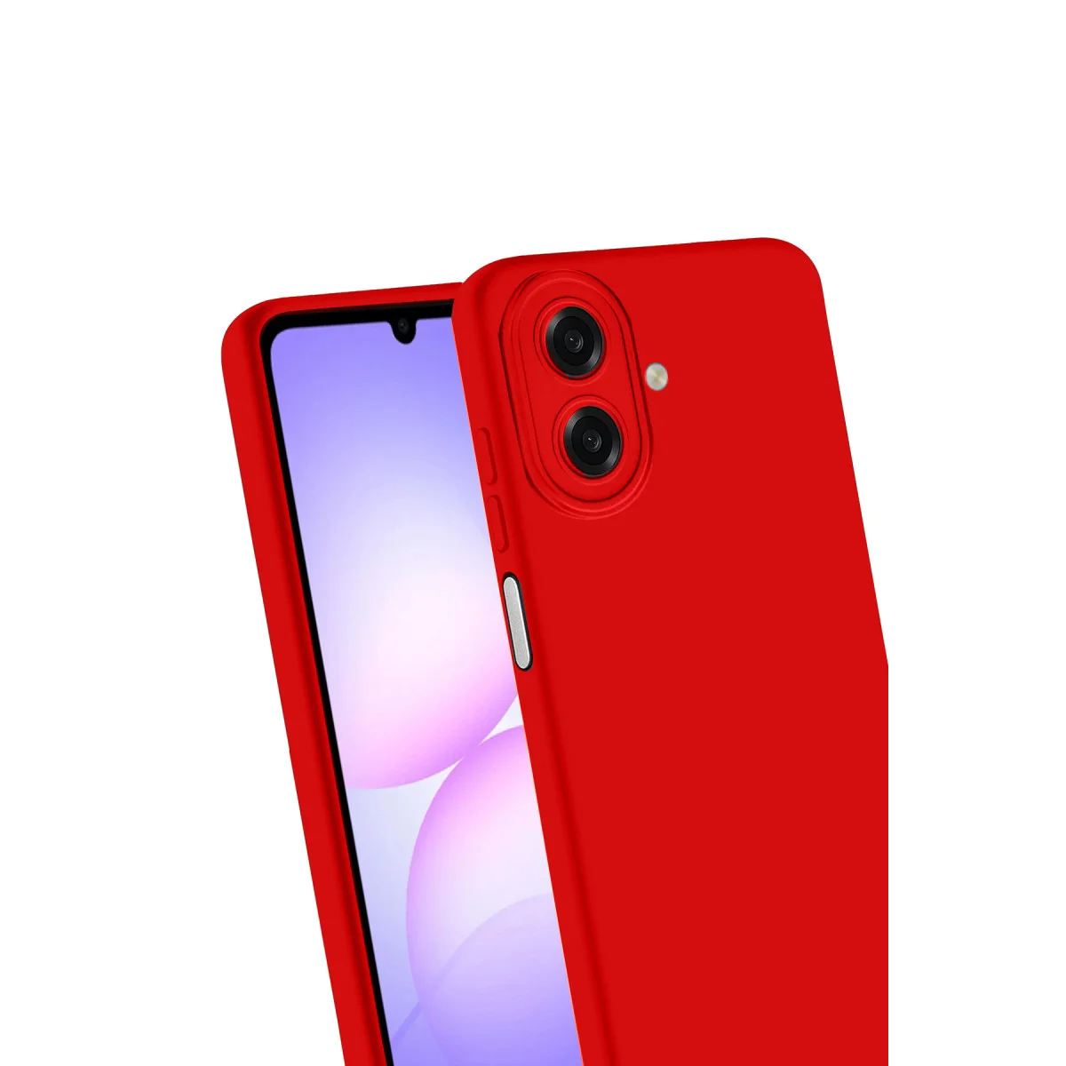 Galaxy A07 4G Nano içi Kadife Silikon - Kırmızı
