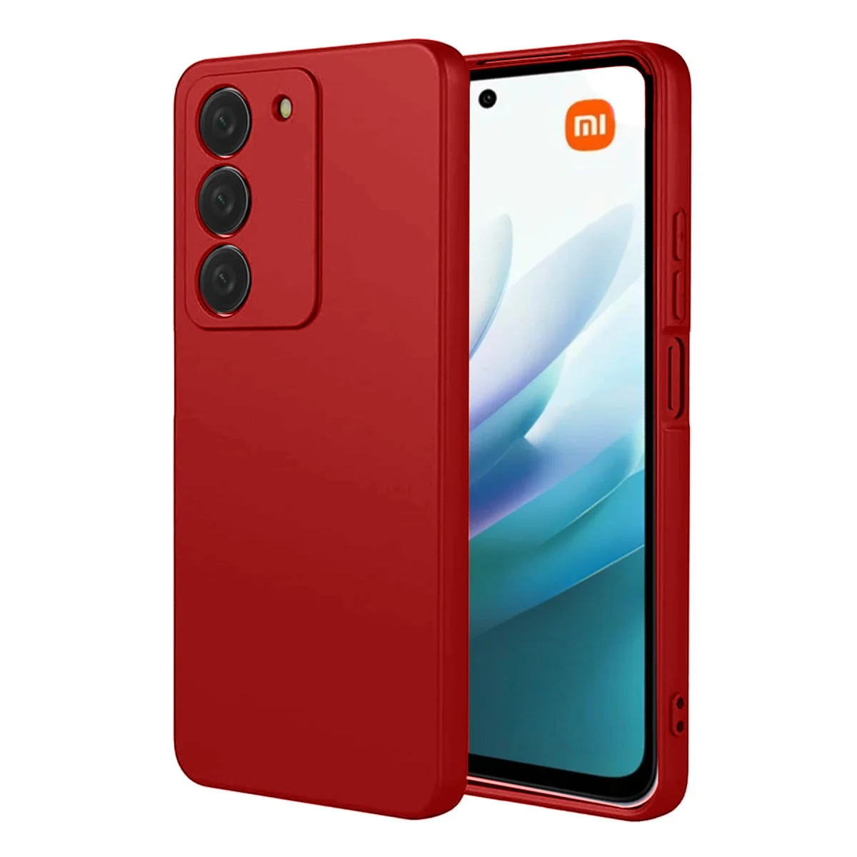 Redmi 15 4G First Silikon - Kırmızı