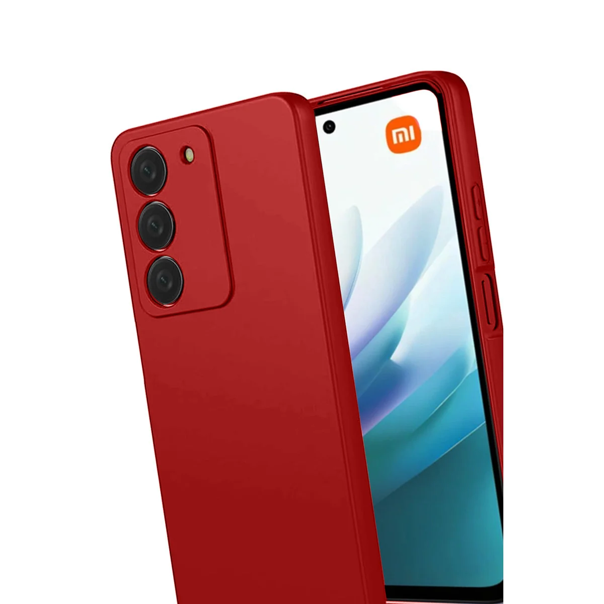Redmi 15 4G First Silikon - Kırmızı