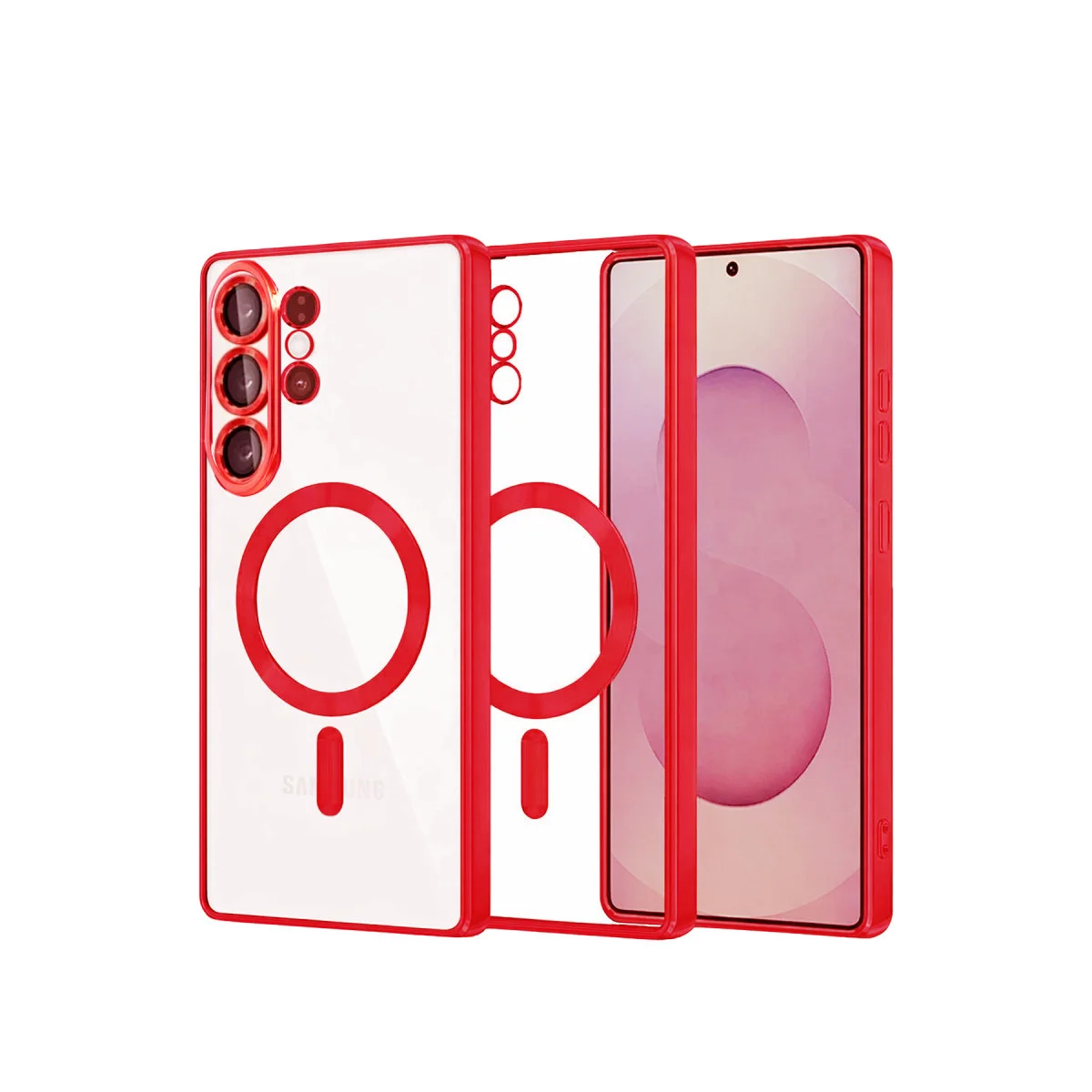 Galaxy S26 Ultra Kross Magneticsafe Kapak - Kırmızı